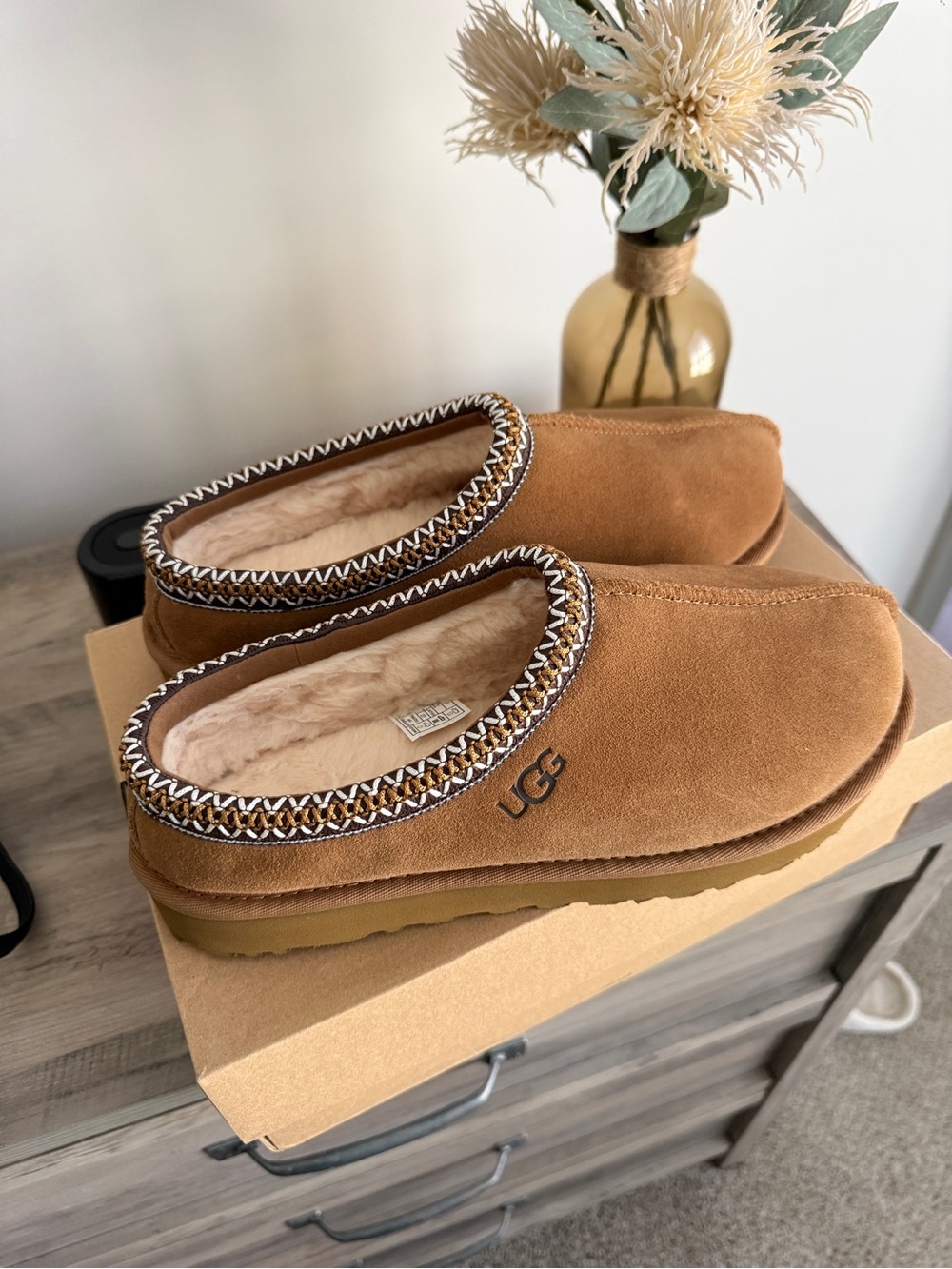 UGG Cozy Slip-On Shearling-Lined Slipper - Chestnut Brown